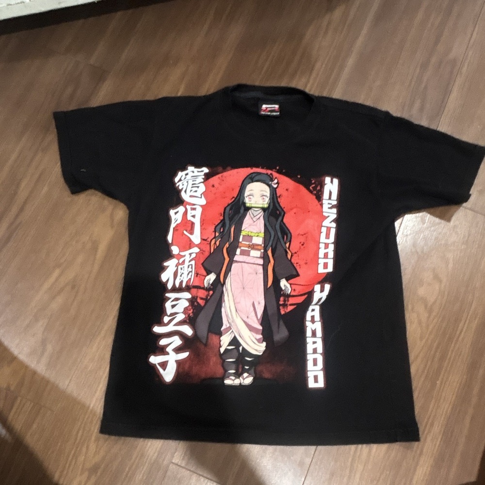 Raucous Urban Nezuko Kamado Demon Slayer: Kimetsu no Yaiba Black T-Shirt